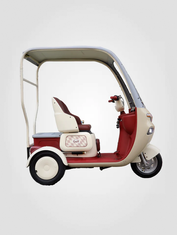 TRICICLO ELECTRICO GOLF VINO TINTO